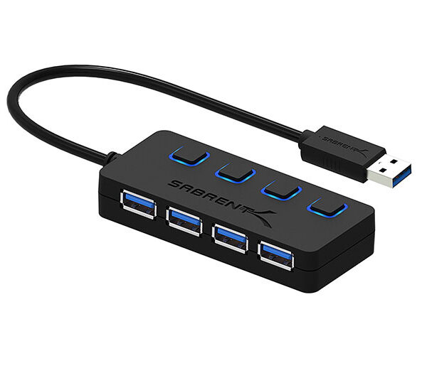 USB 3.0 Hub with Individual Power Switches