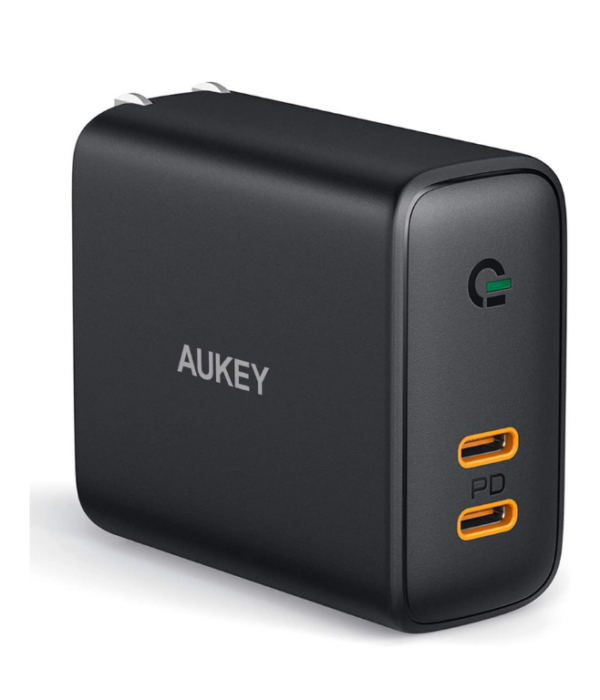 30 Watt AUKEY 2 Port USB-C Wall Charger