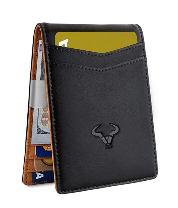 Leather RFID Bulliant Slim Wallet